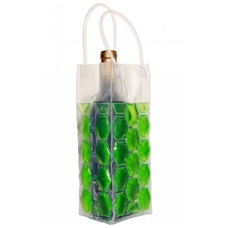 Team Imprint WINE COOLER BAG 4 SIDED GREEN TE1845319